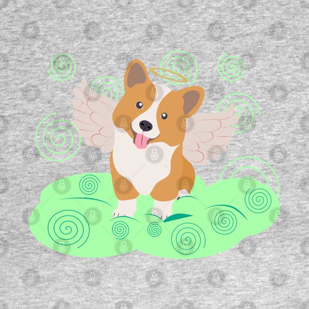 Cornicorg puppy on a cloud by LittleAna